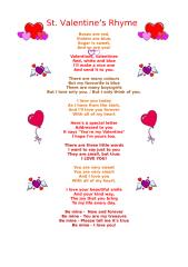 St. Valentine's Rhymes.doc
