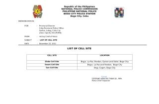 List of Cell Site.doc