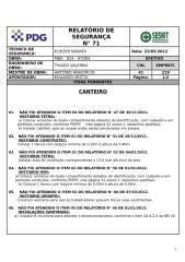 MBA_824 23.05.2012 Relatório de Segurança nº 71 - CANTEIRO.doc