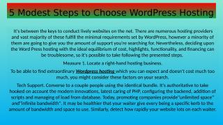 5 Modest Steps to Choose WordPress Hosting (1).pptx